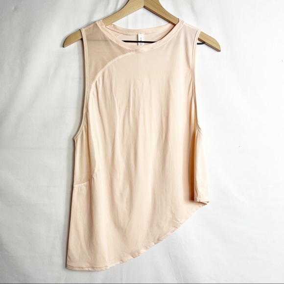 lululemon athletica Tops - LULULEMON Peach Asymmetrical Tank Top in Size 6
